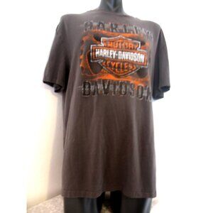 Harley Davidson Men's Tee Shirt Biker Motorcycle Black size XL.